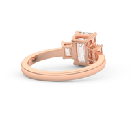 Rose gold - Central diamond 2.0 ct - view 4