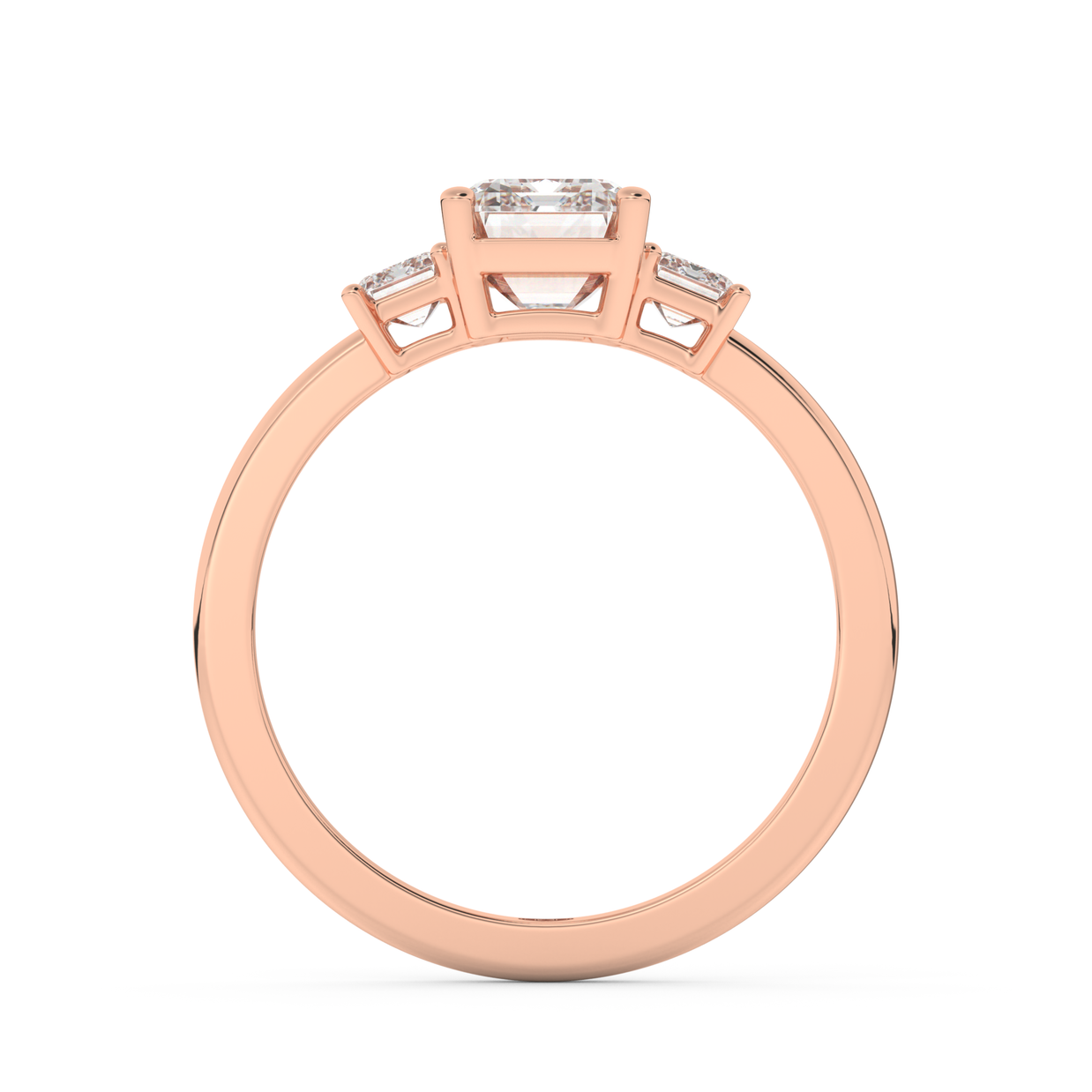 Rose gold - Central diamond 2.0 ct - view 6