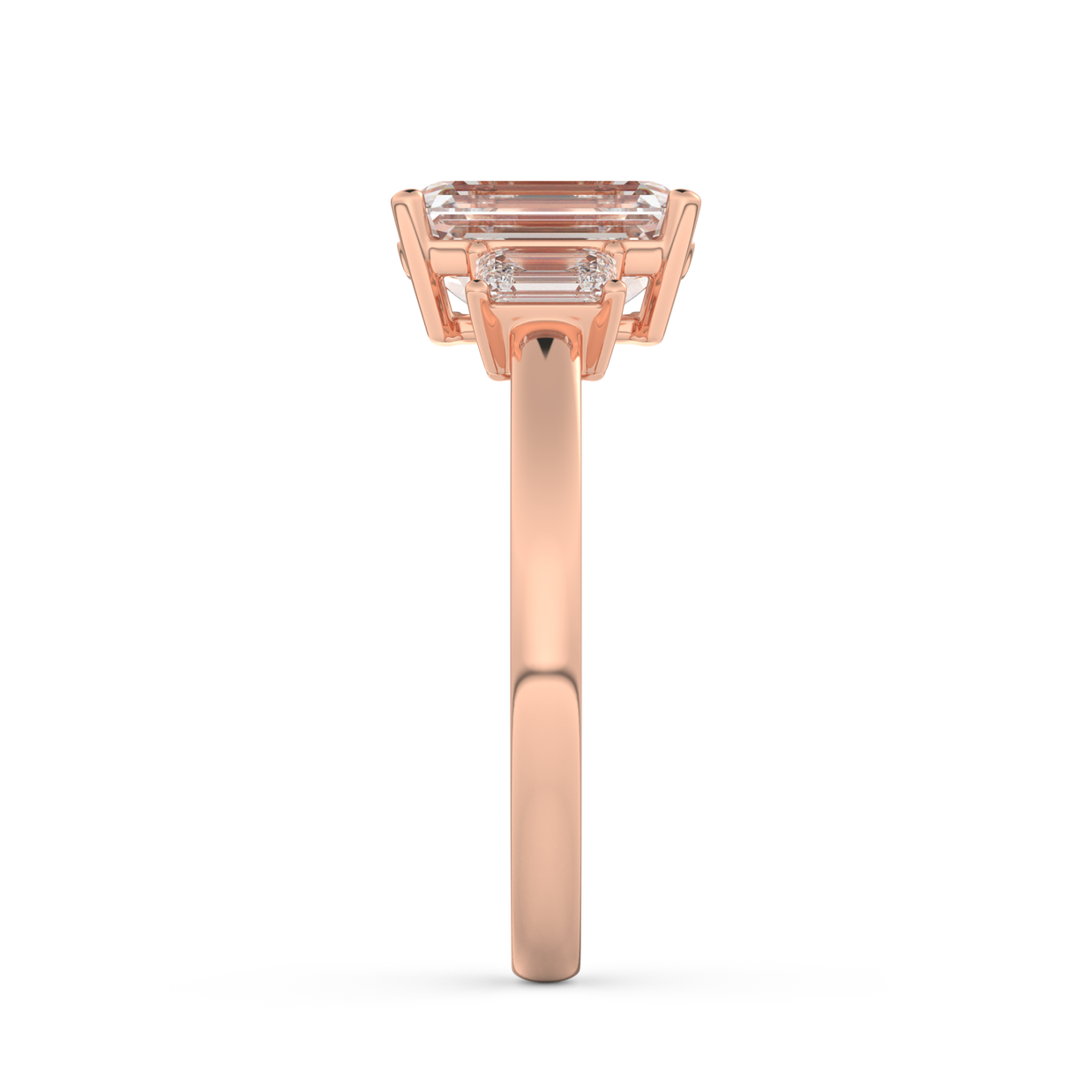 Rose gold - Central diamond 2.0 ct - view 7