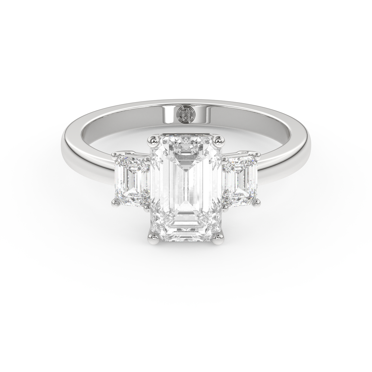 White gold - Central diamond 2.0 ct - view 2