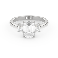 White gold - Central diamond 2.0 ct - view 2