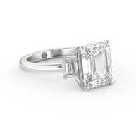 White gold - Central diamond 3.0 ct - view 3