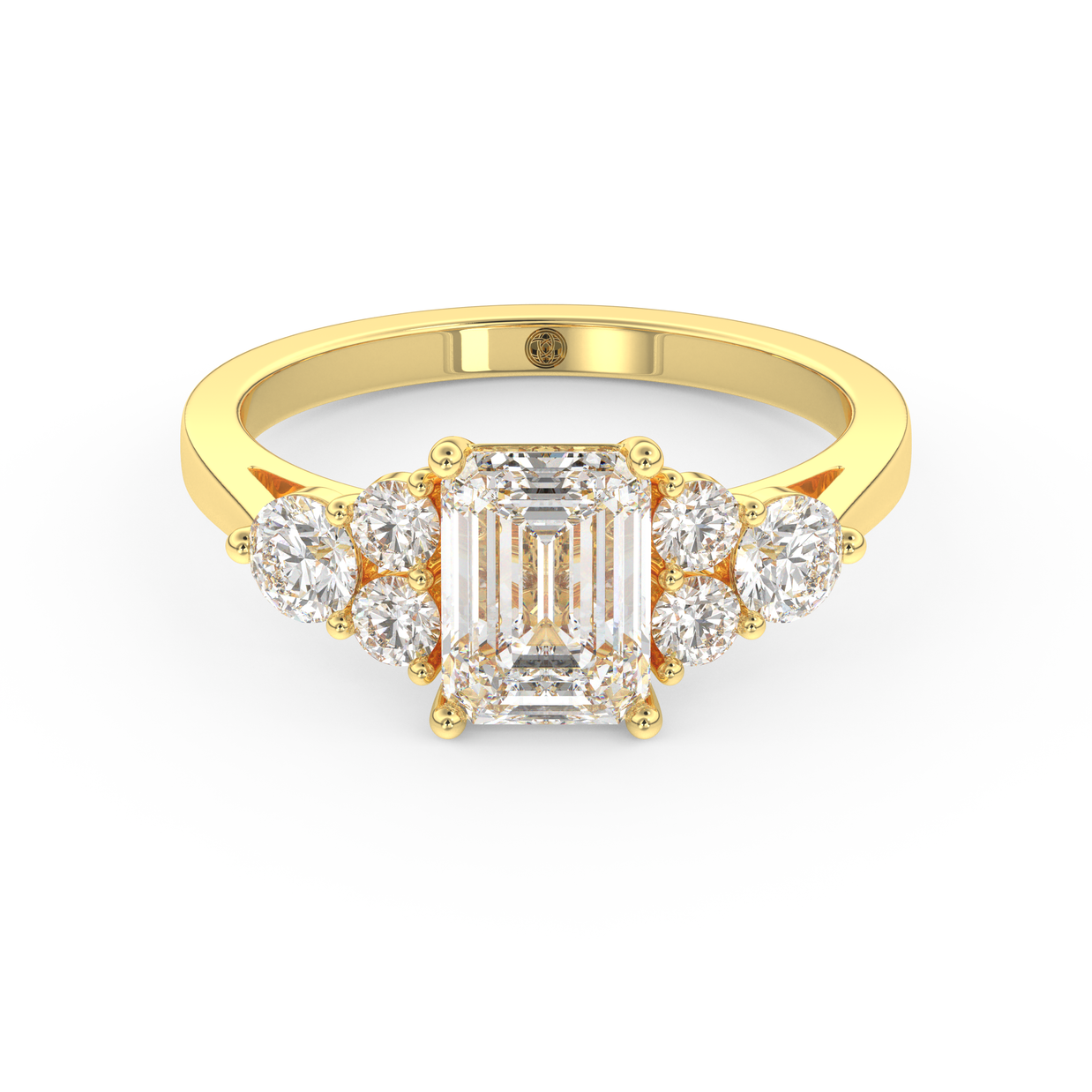 Yellow gold - Central diamond 1.5 ct - view 2
