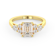 Yellow gold - Central diamond 1.5 ct - view 2