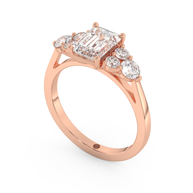 Rose gold - Central diamond 1.5 ct - view 1
