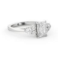 White gold - Central diamond 1.5 ct - view 3