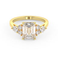 Yellow gold - Central diamond 2.0 ct - view 2