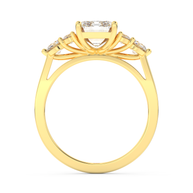 Yellow gold - Central diamond 2.0 ct - view 6