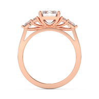 Rose gold - Central diamond 2.0 ct - view 6