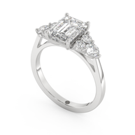 White gold - Central diamond 2.0 ct - view 1