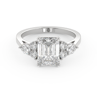 White gold - Central diamond 2.0 ct - view 2