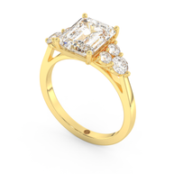 Yellow gold - Central diamond 3.0 ct - view 1