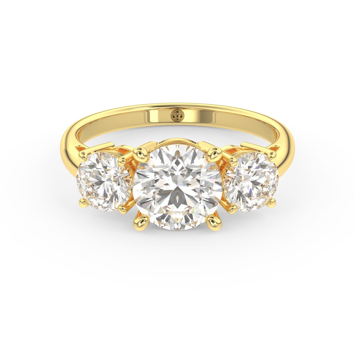 Yellow gold - Central diamond 1.5 ct - view 2