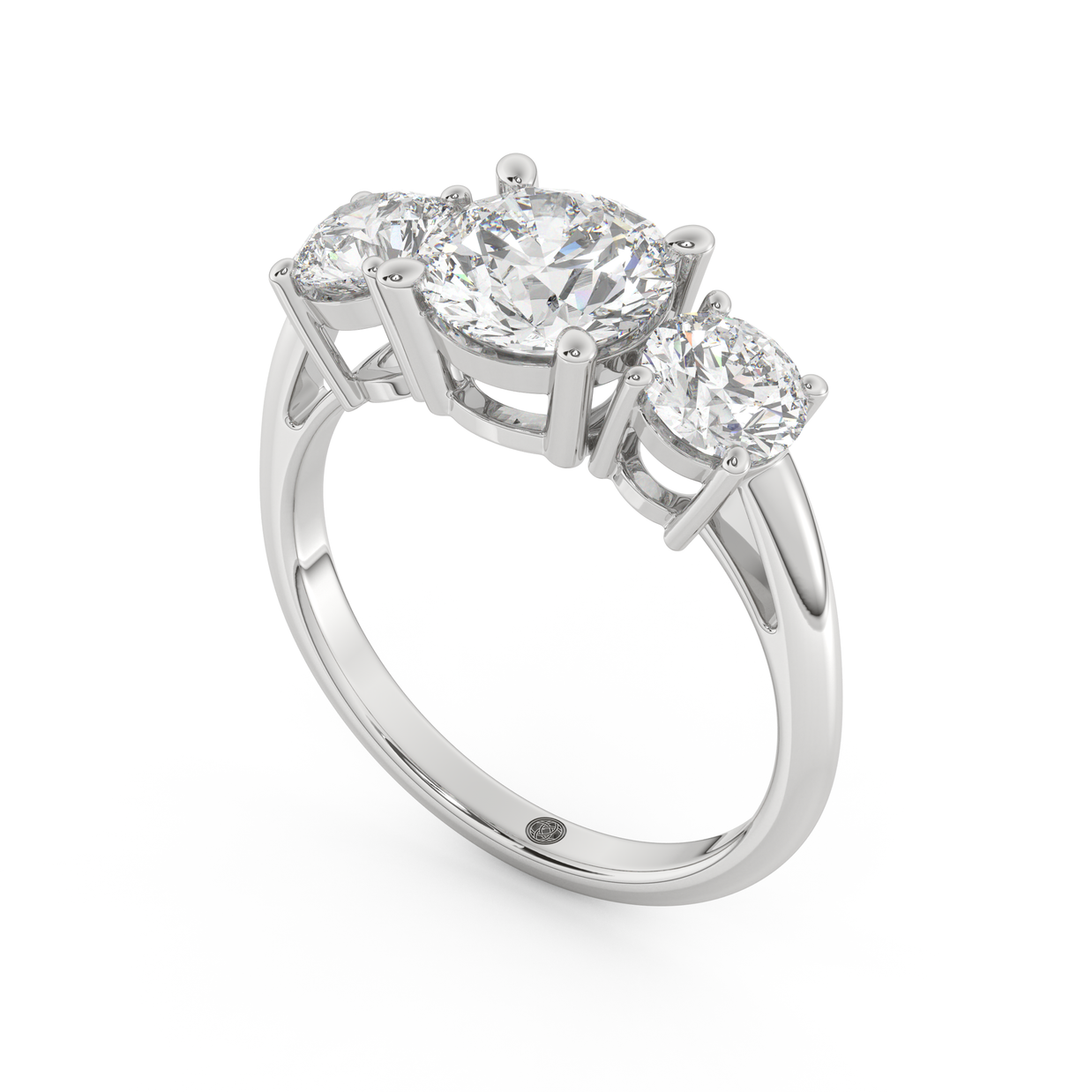 White gold - Central diamond 1.5 ct - view 1