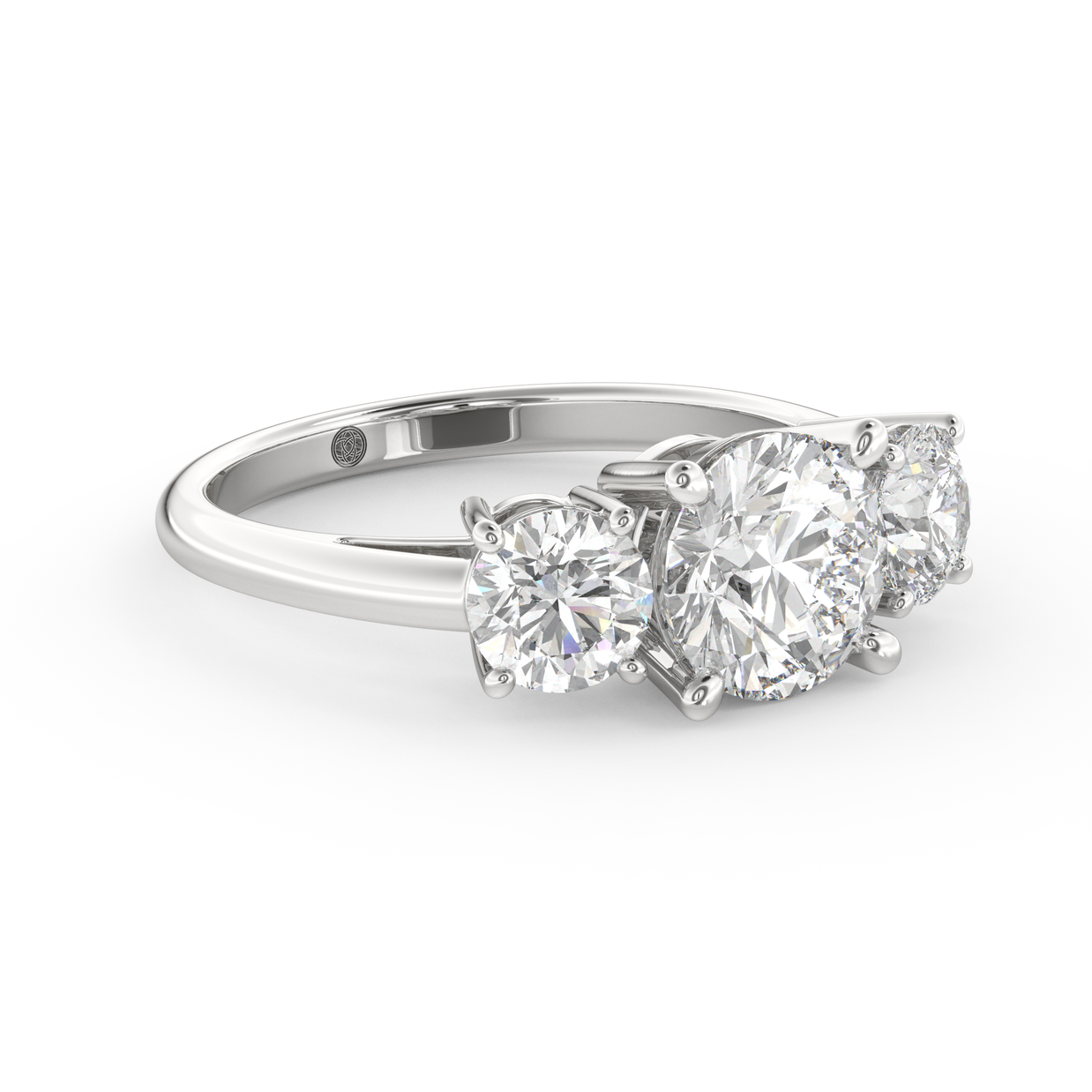 White gold - Central diamond 1.5 ct - view 3