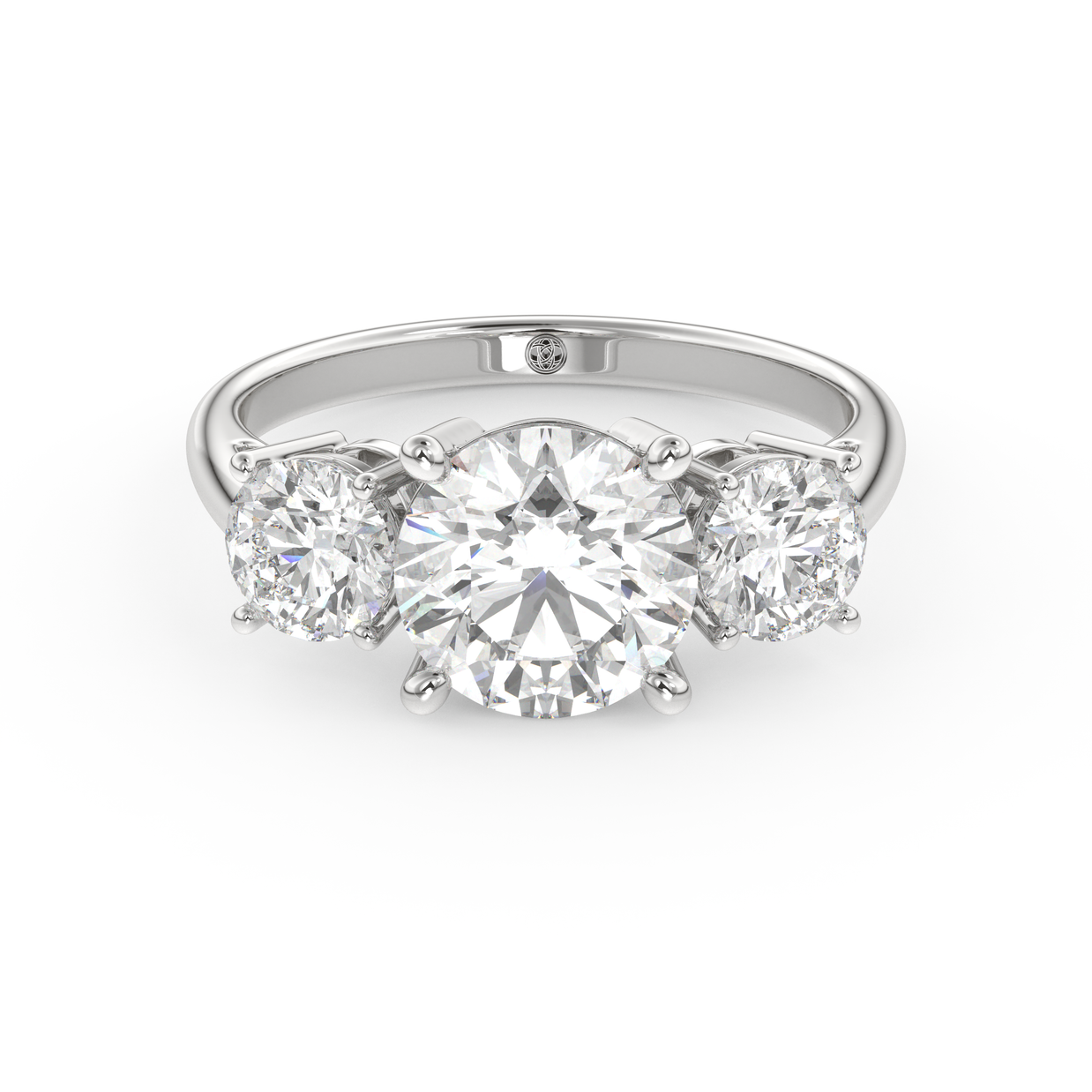 White gold - Central diamond 2.0 ct - view 2