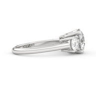 White gold - Central diamond 2.0 ct - view 3