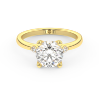 Yellow gold - Central diamond 2.0 ct - view 2