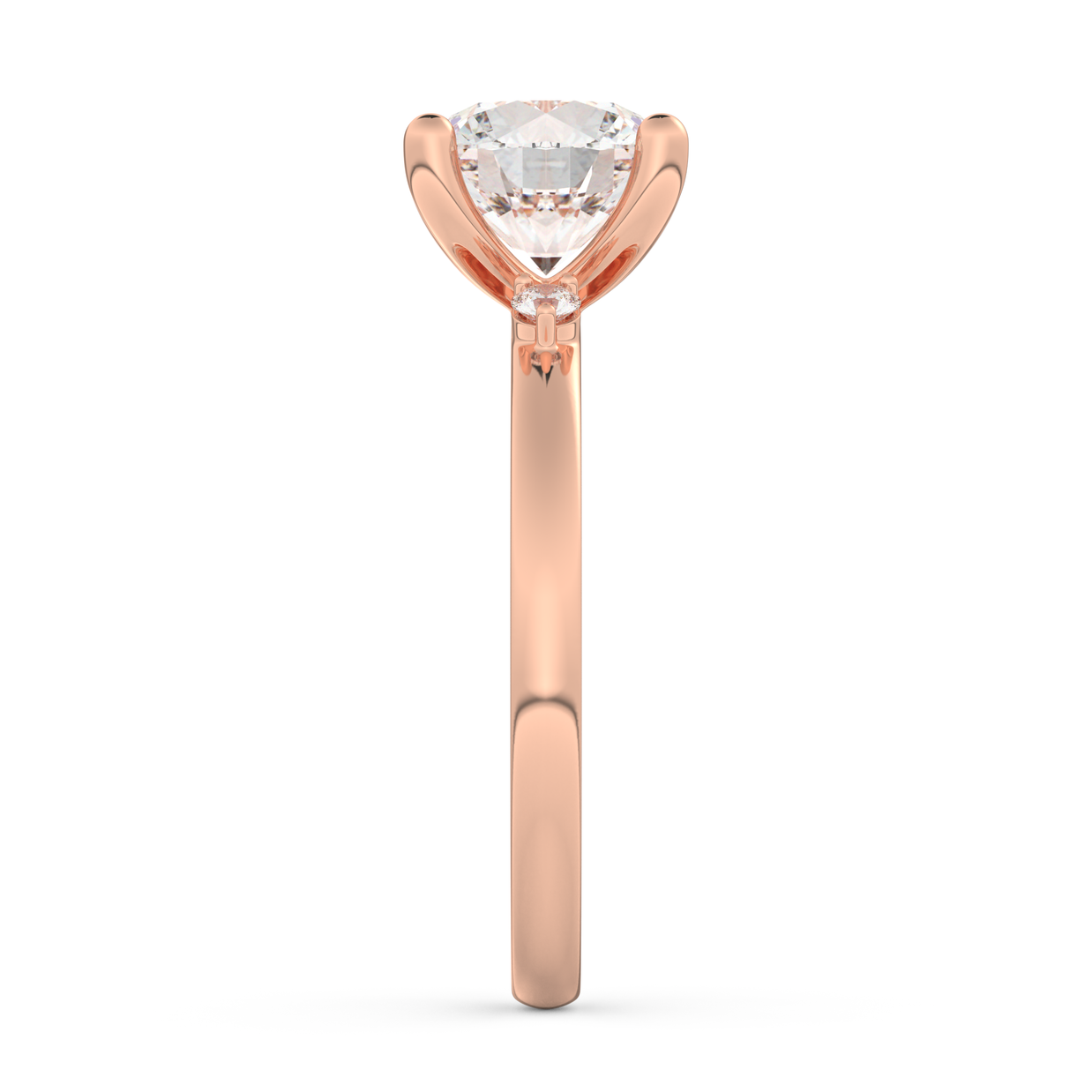 Rose gold - Central diamond 2.0 ct - view 7