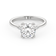 White gold - Central diamond 2.0 ct - view 2