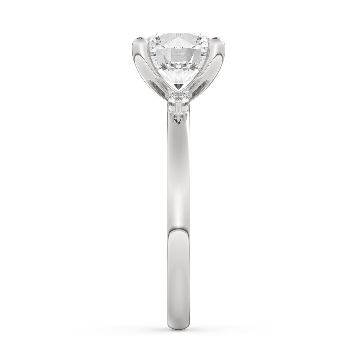 White gold - Central diamond 2.0 ct - view 7