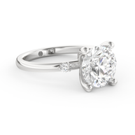 White gold - Central diamond 3.0 ct - view 3