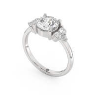 White gold - Central diamond 1.5 ct - view 1