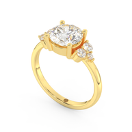 Yellow gold - Central diamond 2.0 ct - view 1