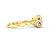 Yellow gold - Central diamond 2.0 ct - view 3