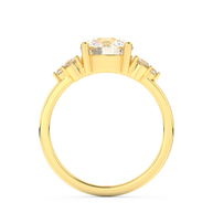 Yellow gold - Central diamond 2.0 ct - view 6