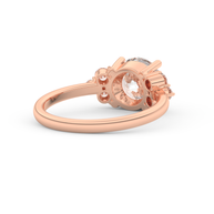 Rose gold - Central diamond 2.0 ct - view 4