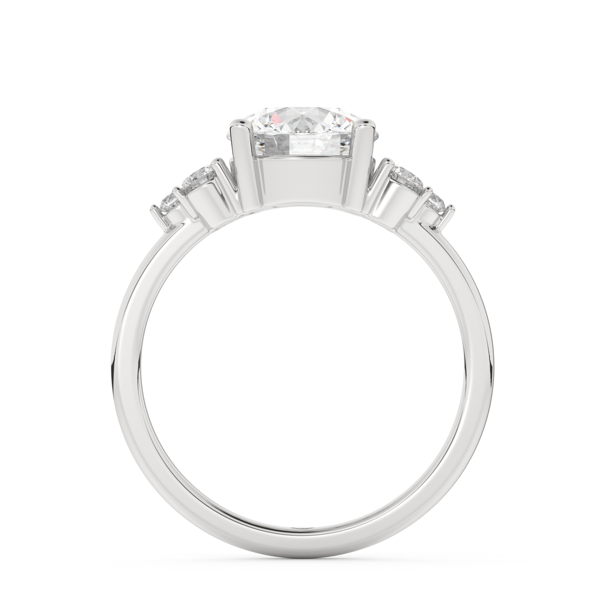 White gold - Central diamond 2.0 ct - view 6
