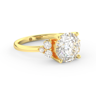 Yellow gold - Central diamond 3.0 ct - view 3
