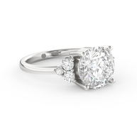 White gold - Central diamond 3.0 ct - view 3