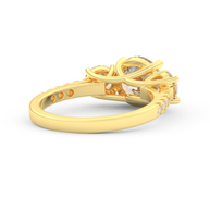 Yellow gold - Central diamond 2.0 ct - view 4