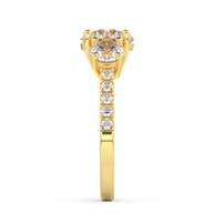Yellow gold - Central diamond 2.0 ct - view 7