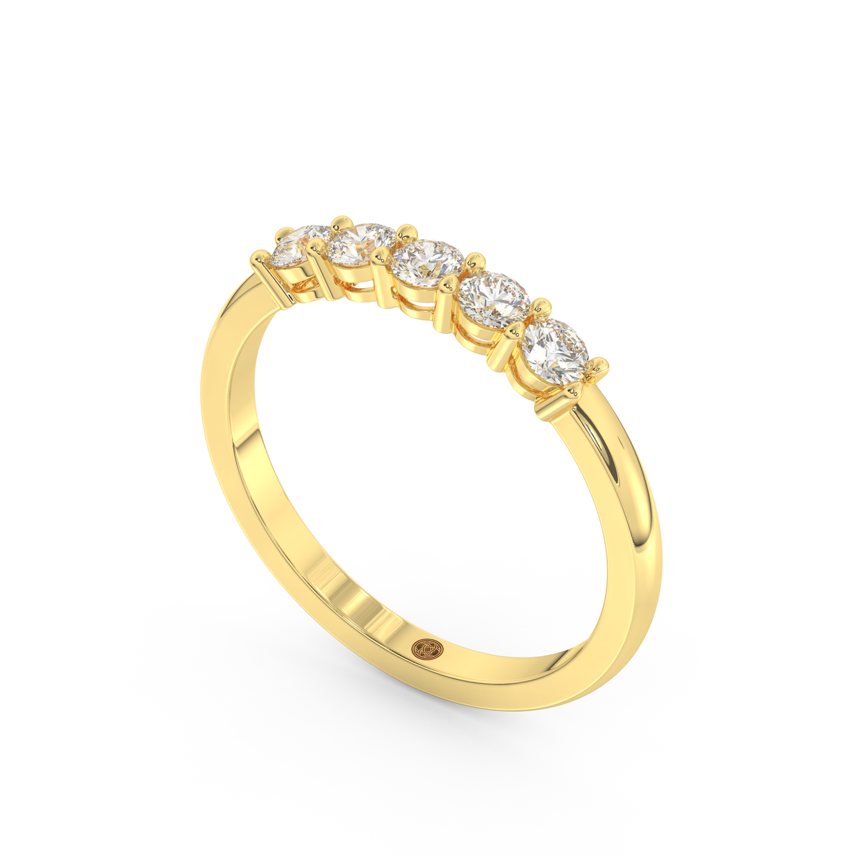 Band - Yellow gold 0.50 ct - view 1