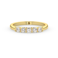Band - Yellow gold 0.50 ct - view 2