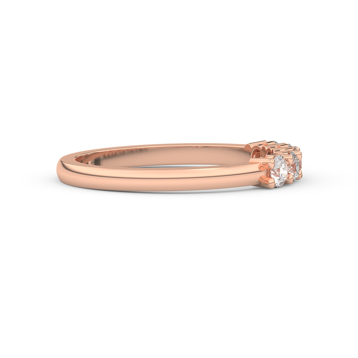 Band - Rose gold 0.50 ct - view 3