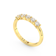 Band - Yellow gold 0.75 ct - view 1