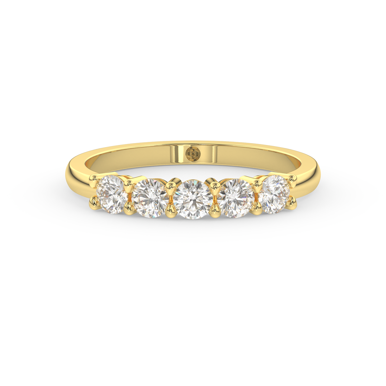 Band - Yellow gold 0.75 ct - view 2