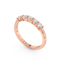 Band - Rose gold 0.75 ct - view 1