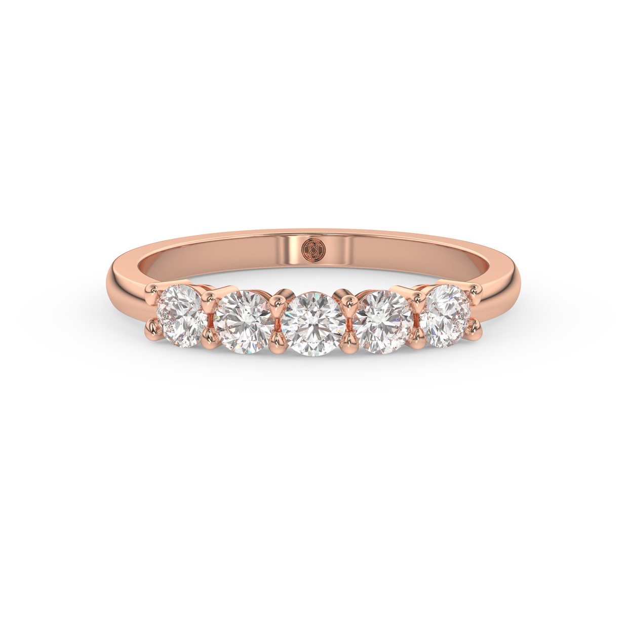Band - Rose gold 0.75 ct - view 2