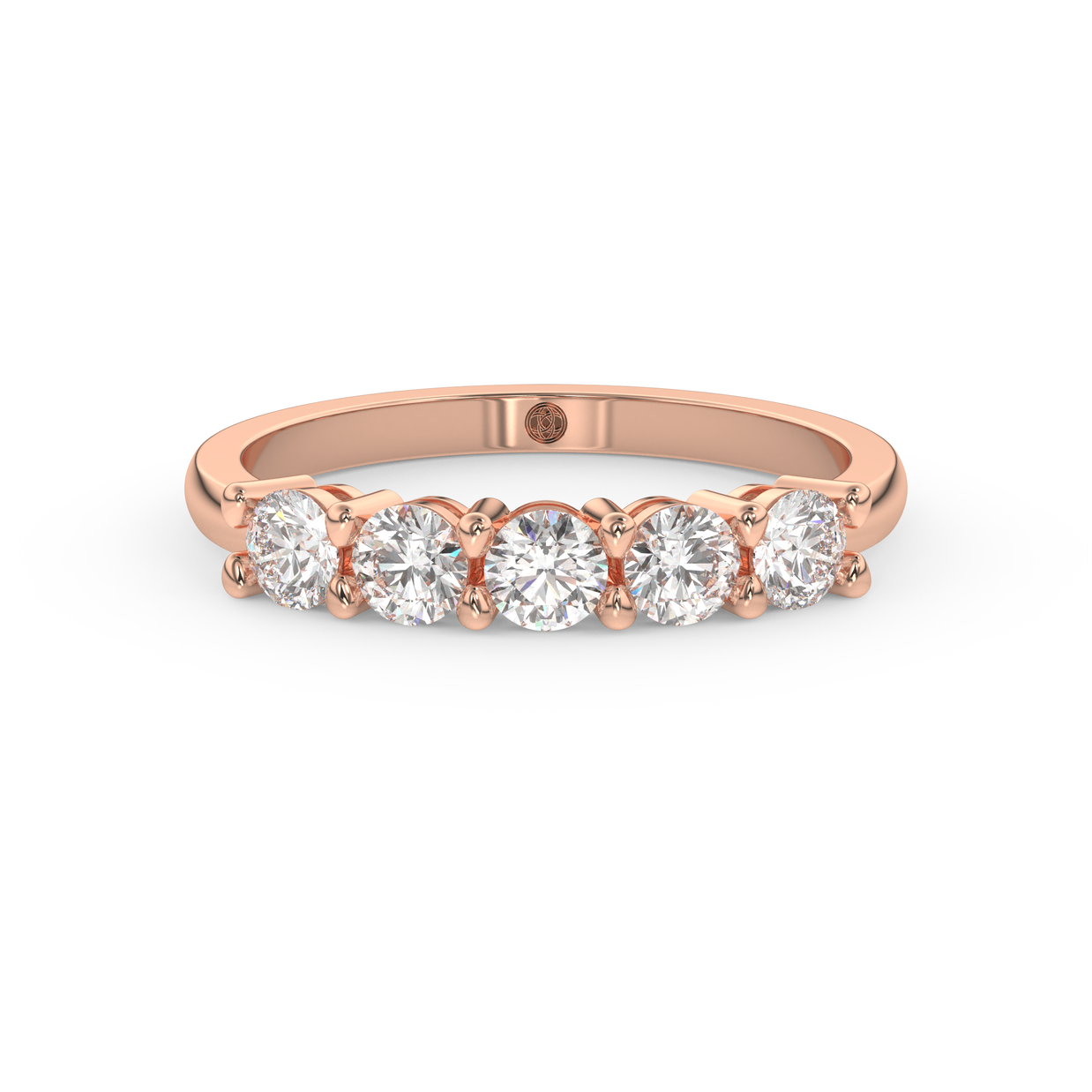Band - Rose gold 1.00 ct - view 2