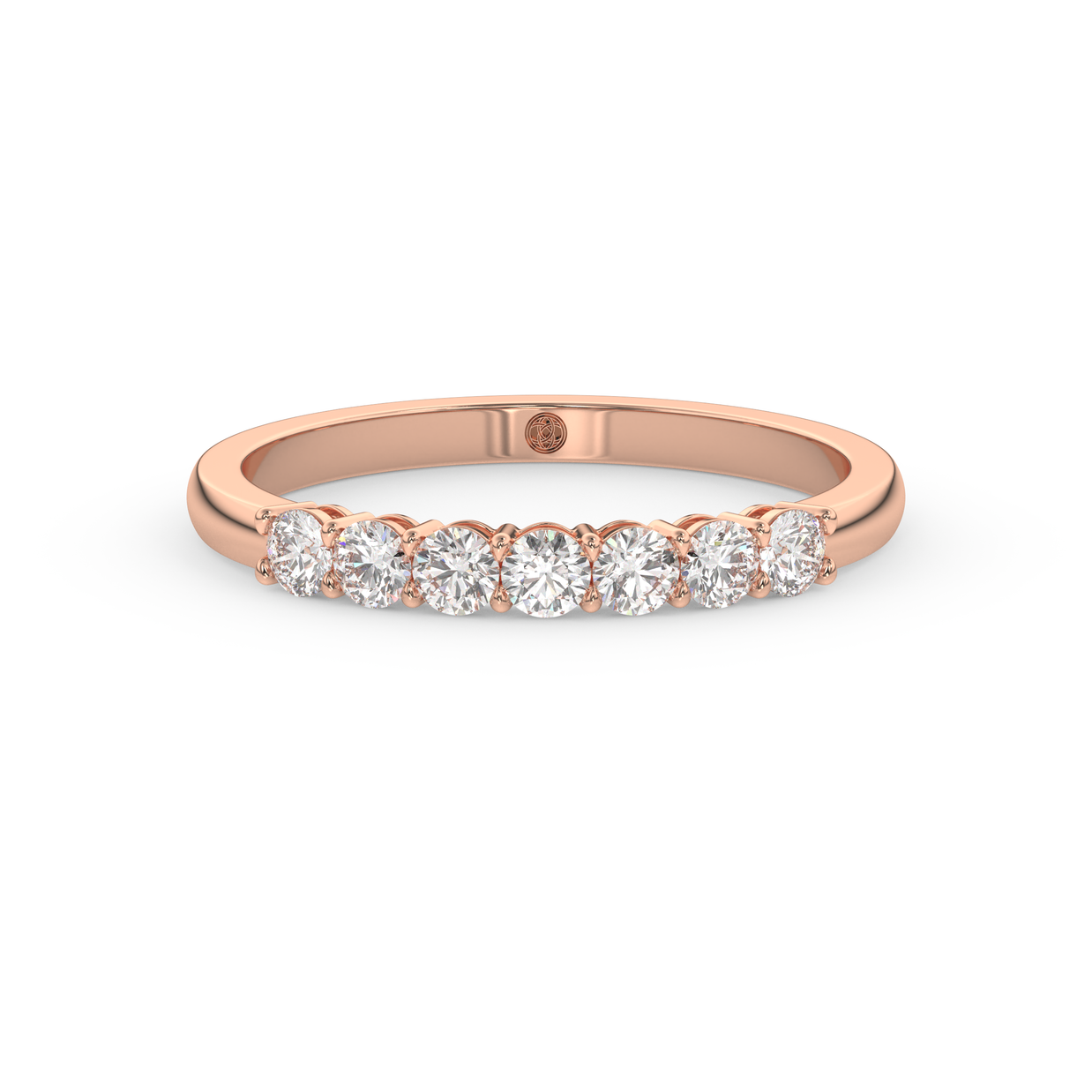 Band - Rose gold 0.35 ct - view 2