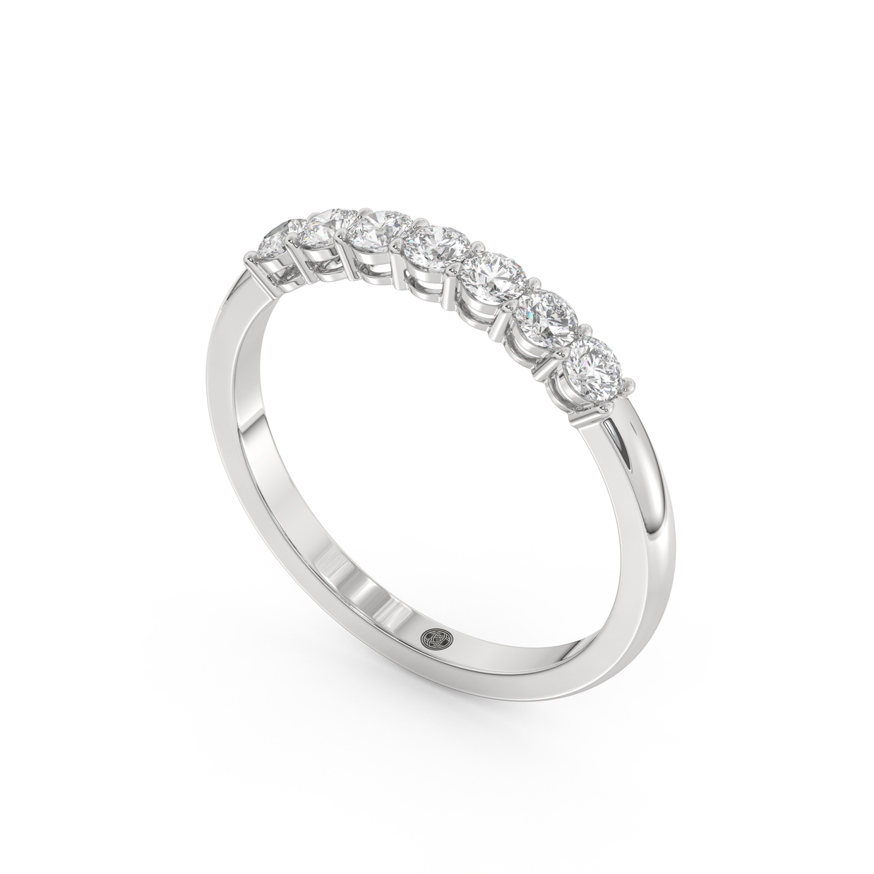 Band - White gold 0.35 ct - view 1
