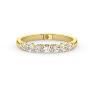 Band - Yellow gold 0.49 ct - view 2