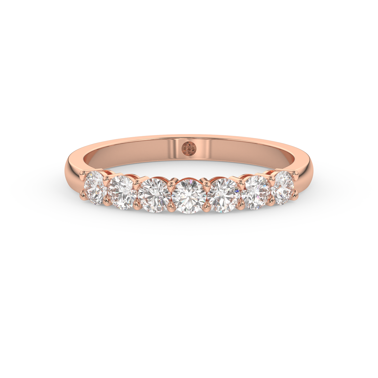 Band - Rose gold 0.49 ct - view 2