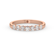 Band - Rose gold 0.49 ct - view 2