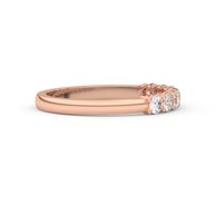 Band - Rose gold 0.49 ct - view 3